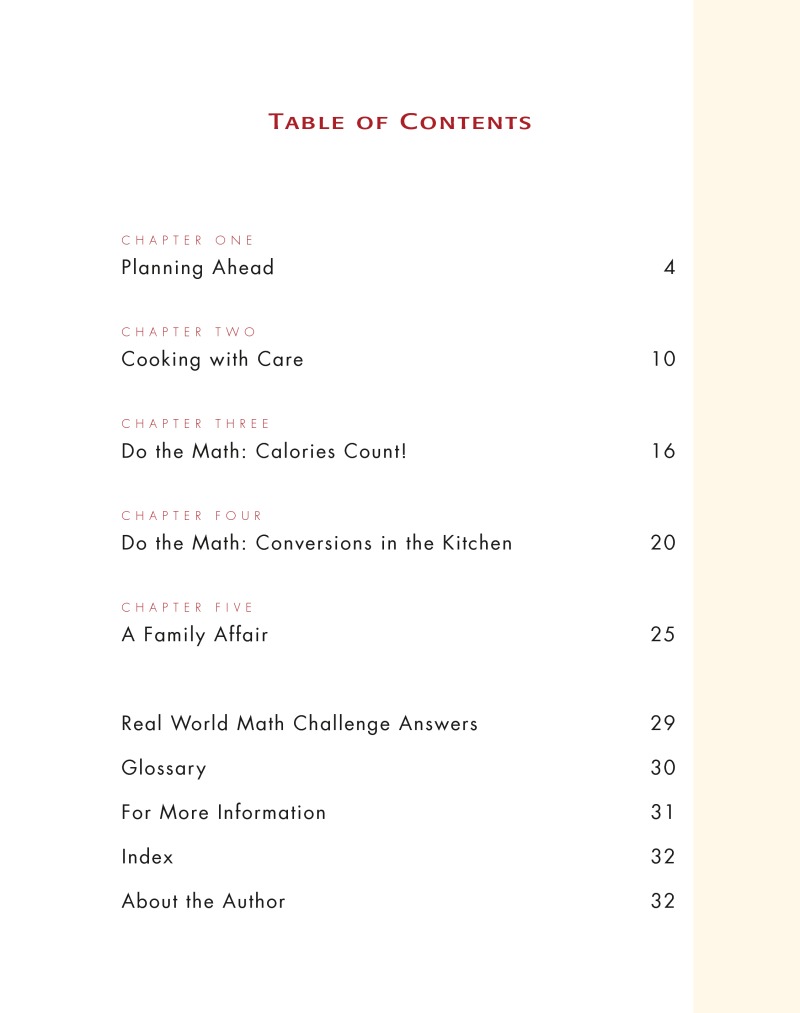 Real World Math: Cooking By The Numbers book cover