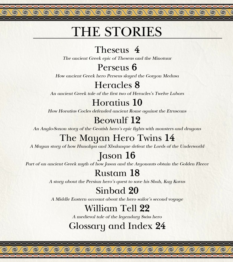 Ten of the Best Mythical Hero Stories book cover