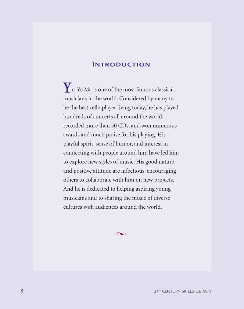 Life Skill Biographies: Yo-Yo Ma — page 1