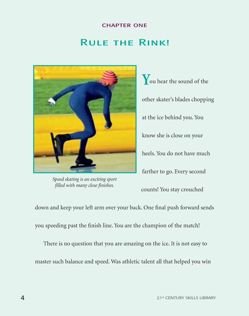 Real World Math: Sports, Speed Skating — page 1