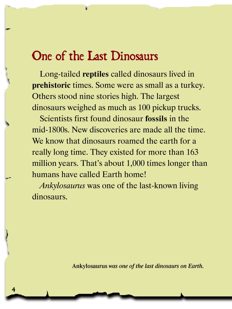 North American Dinosaurs: Ankylosaurus — page 1