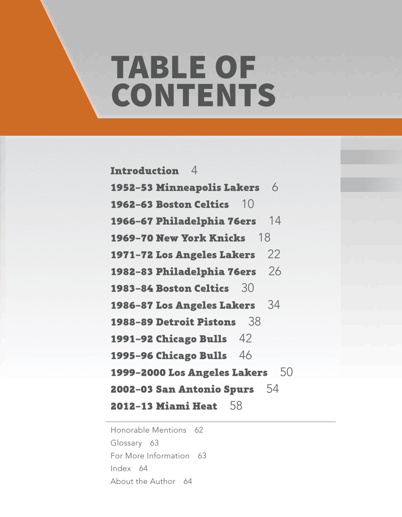 The Best NBA Teams of All Time book cover