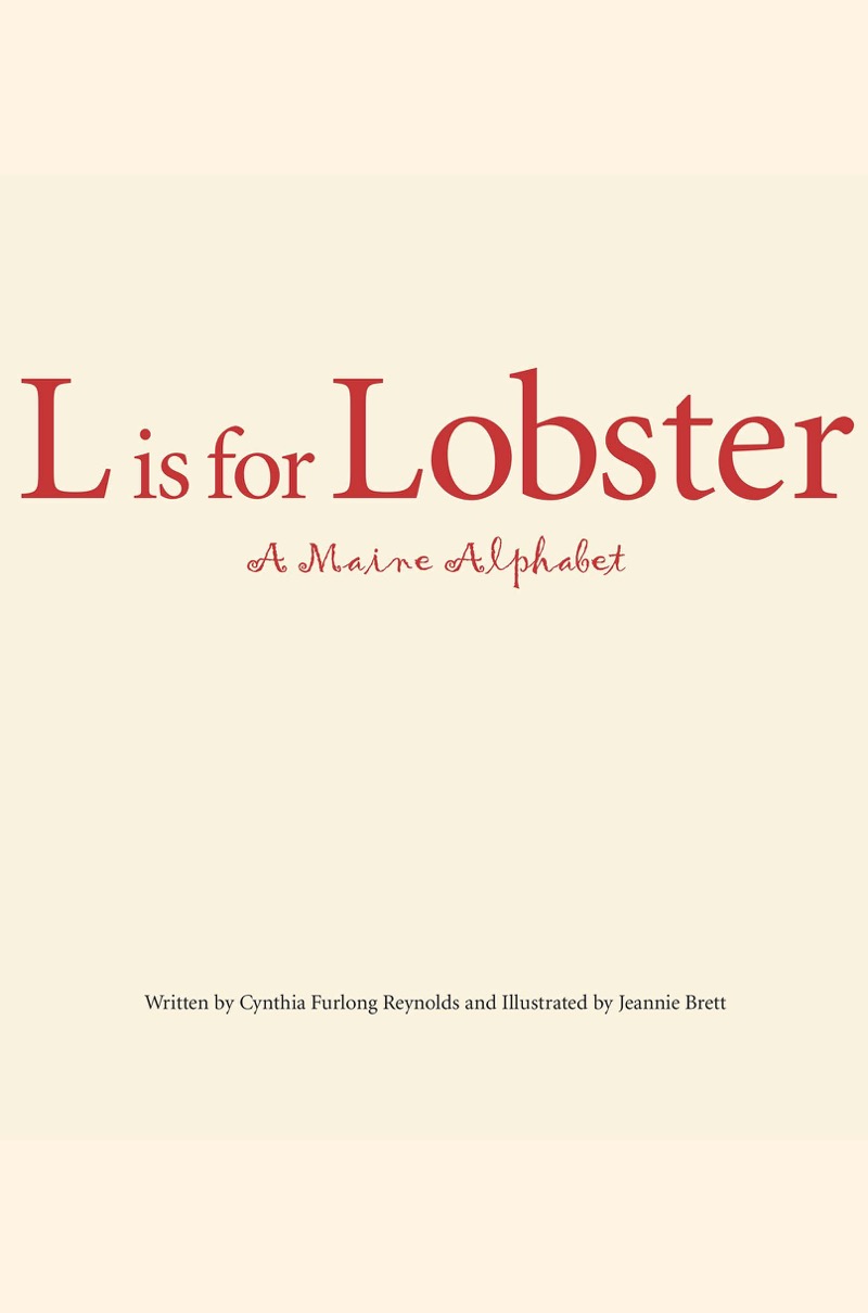 L is for Lobster: A Maine Alphabet book cover