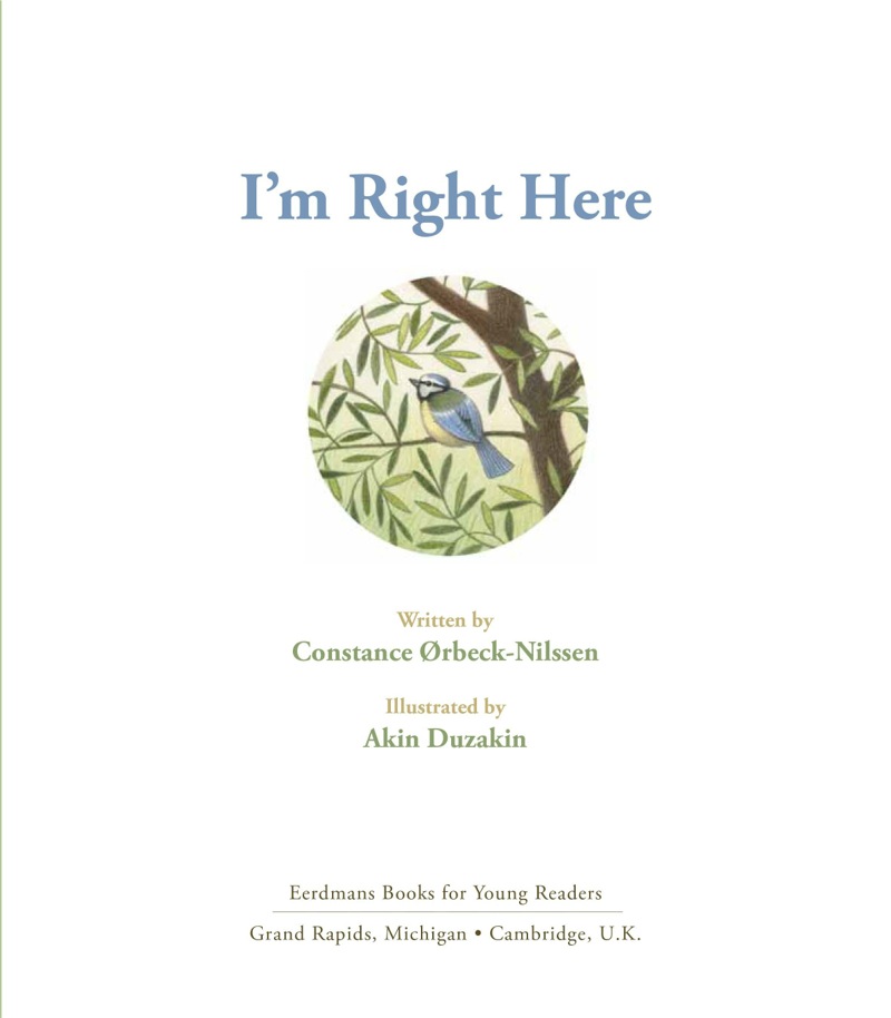 I'm Right Here book cover