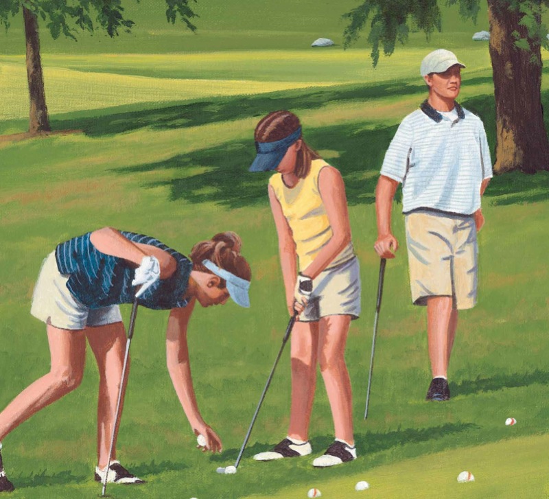 P is for Putt: A Golf Alphabet — page 1