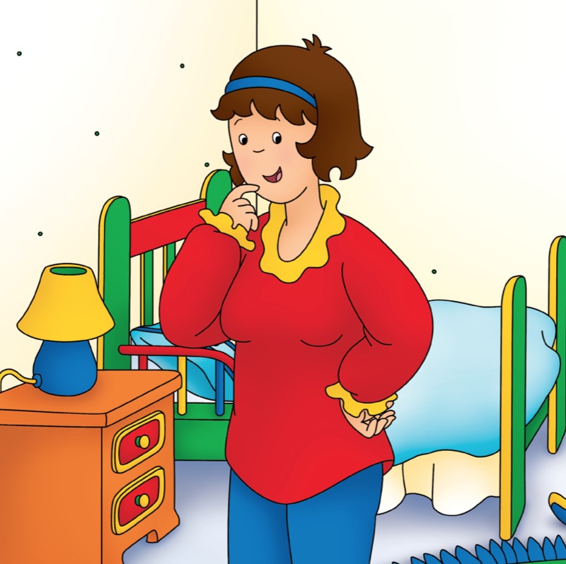 Caillou Puts Away His Toys — page 1