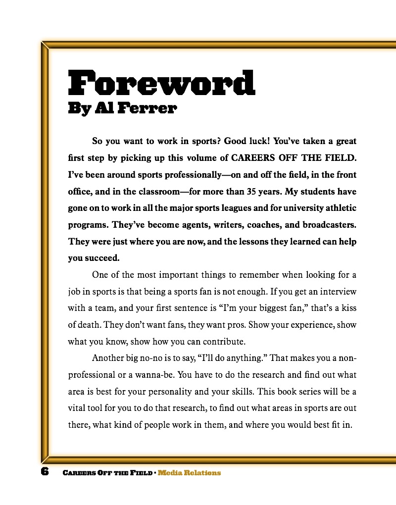 Sports Media Relations — page 1