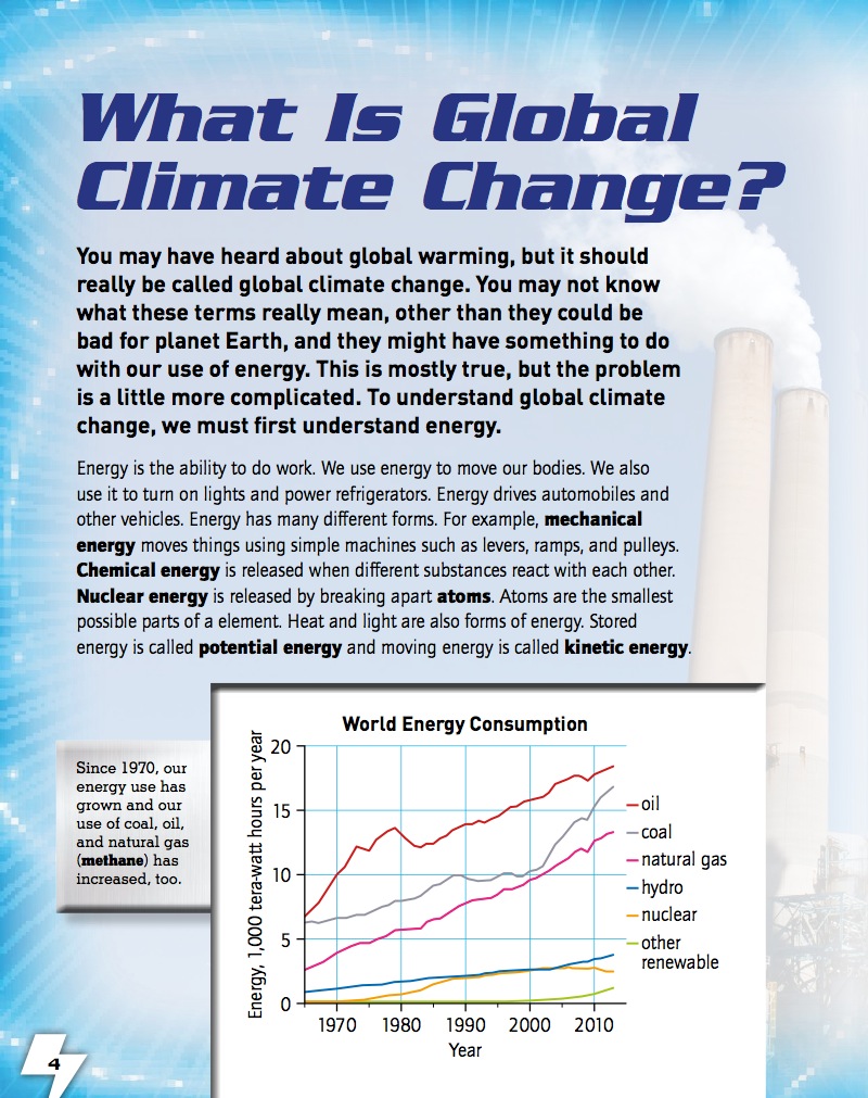 Earth’s Climate Change: Carbon Dioxide Overload — page 1
