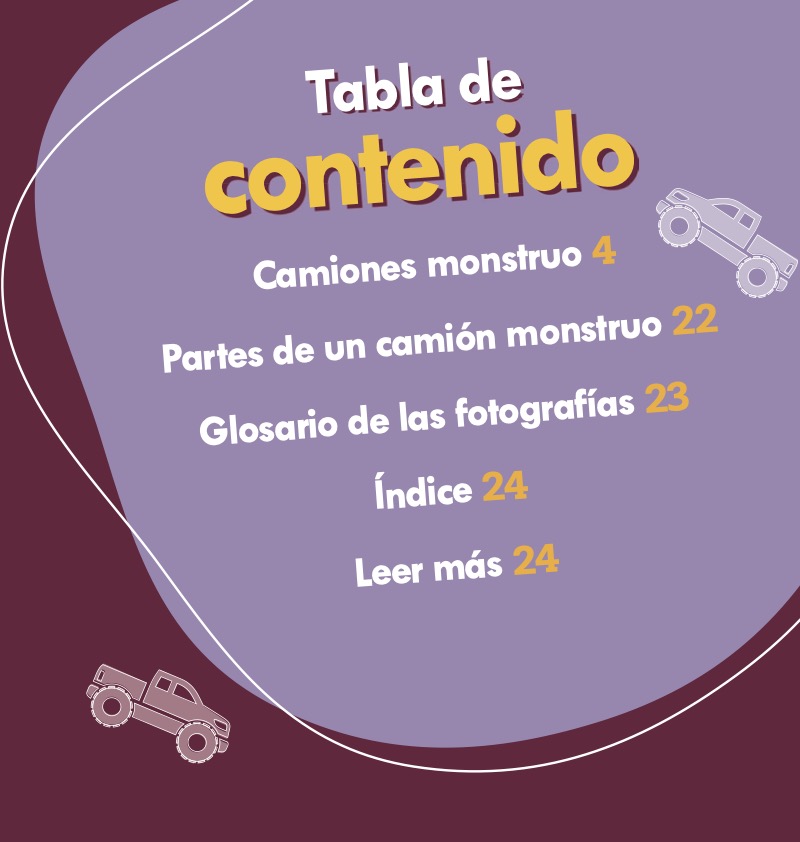Camiones monstruo en acción (Monster Trucks on the Go) book cover
