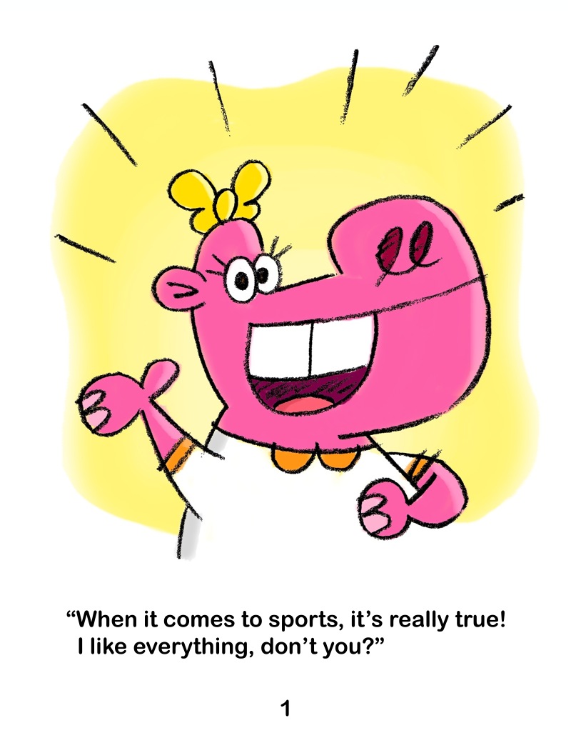 Hilly Loves Sports! — page 1
