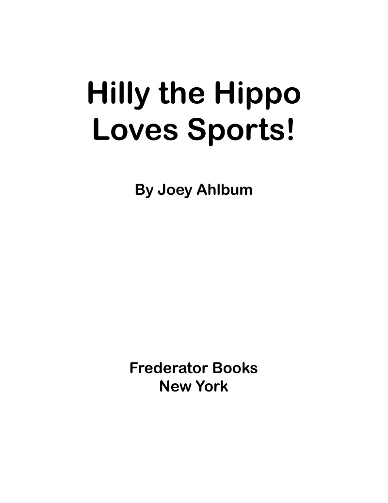 Hilly Loves Sports! book cover