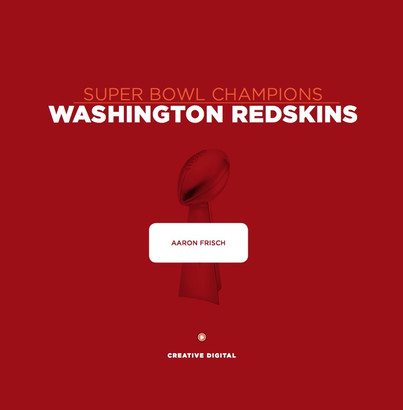 Washington Redskins book cover