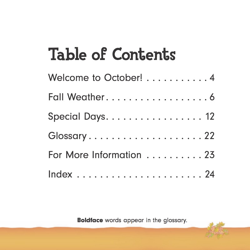 Months of the Year: October book cover