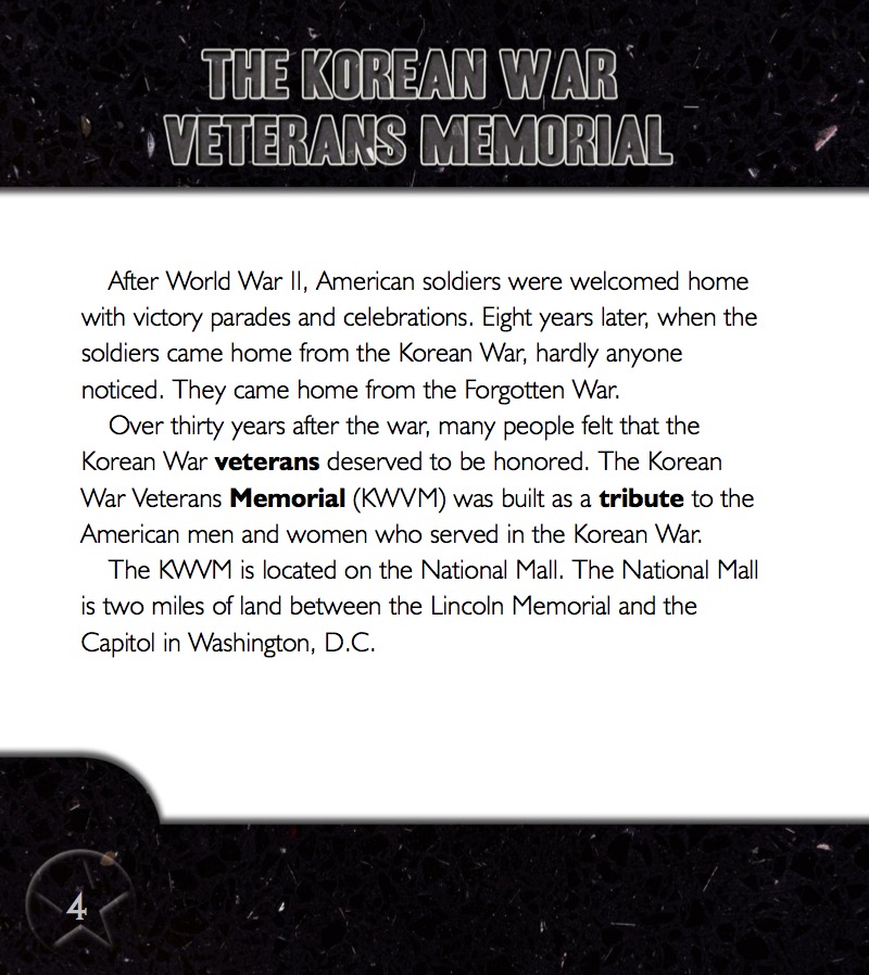 Korean War Memorial — page 1