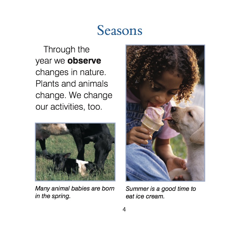The Seasons of the Year — page 1