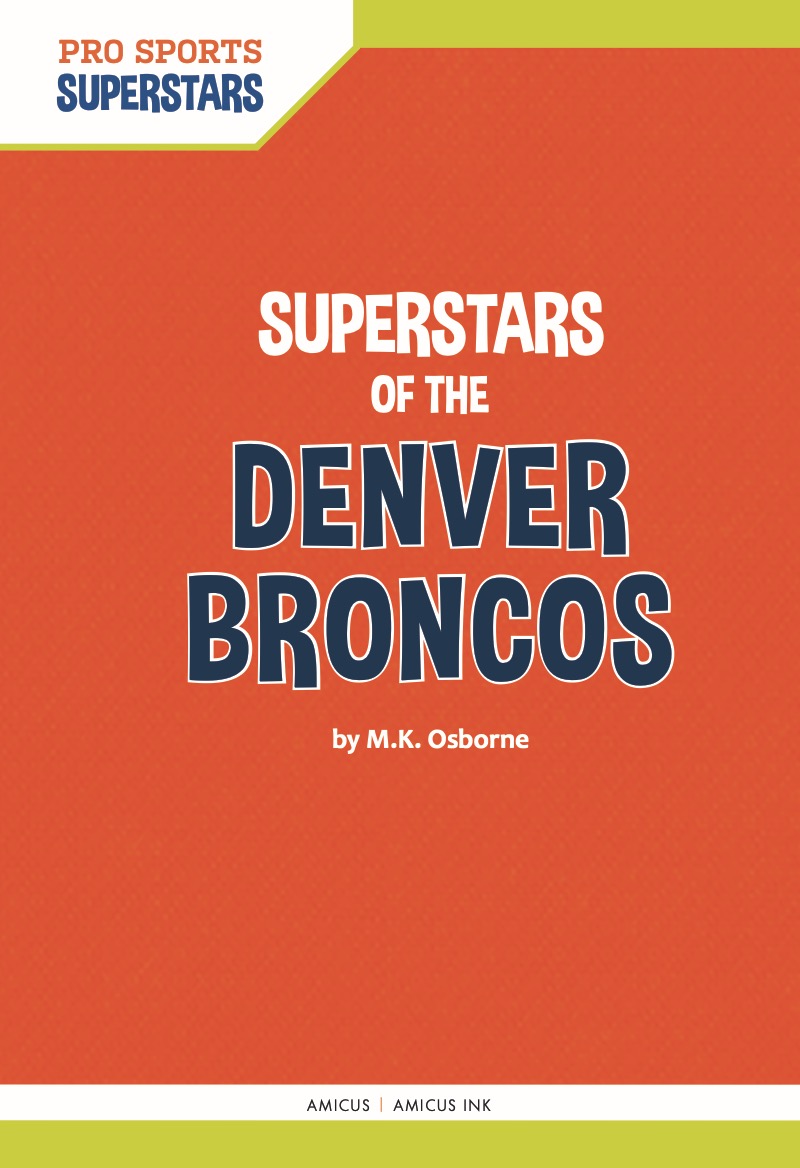 Denver Broncos book cover