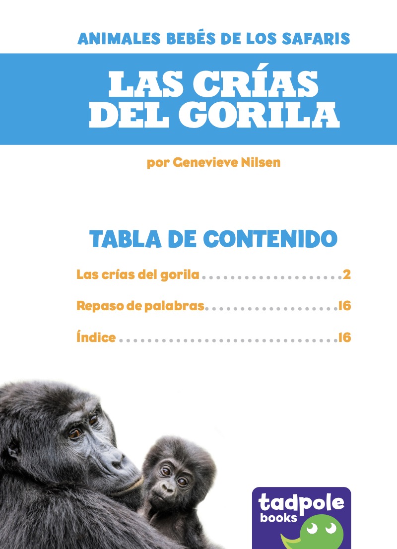 Las crías del gorila (Gorilla Infants) book cover