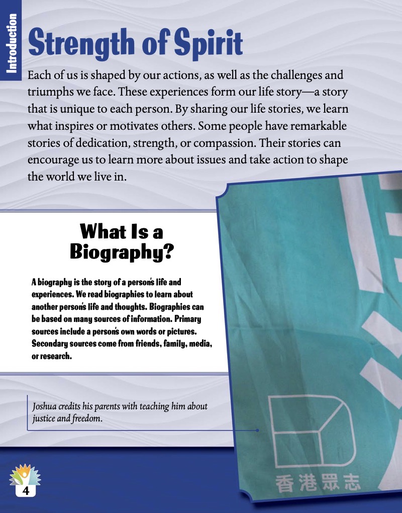 Joshua Wong: Student Activist for Democracy — page 1
