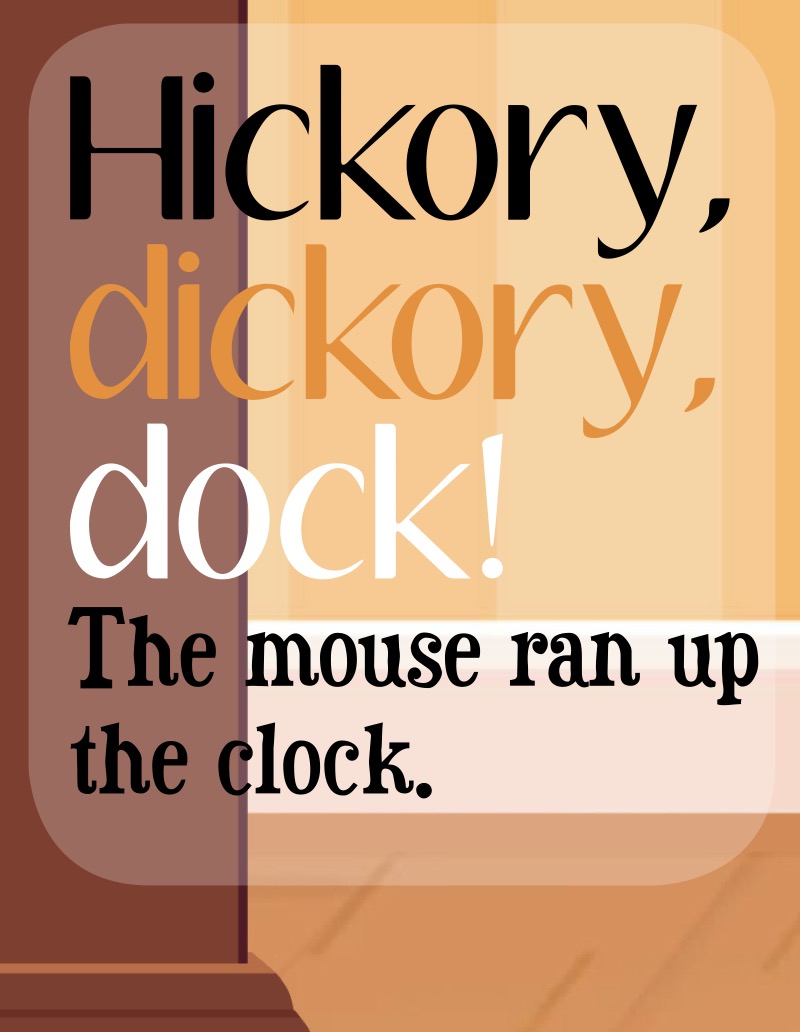 Hickory Dickory Dock — page 1