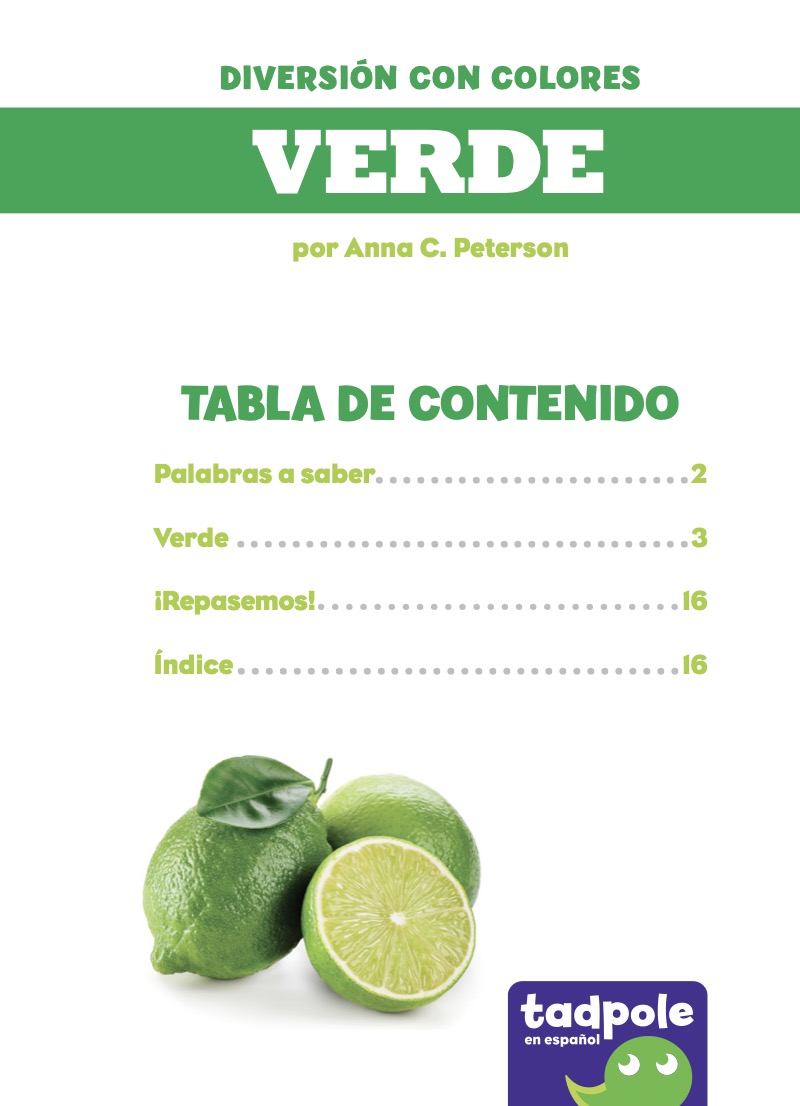 Diversión con colores: Verde book cover
