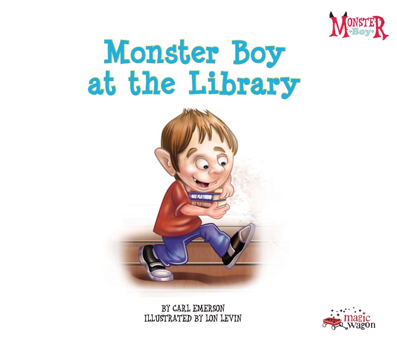 Monster Boy at the Library book cover
