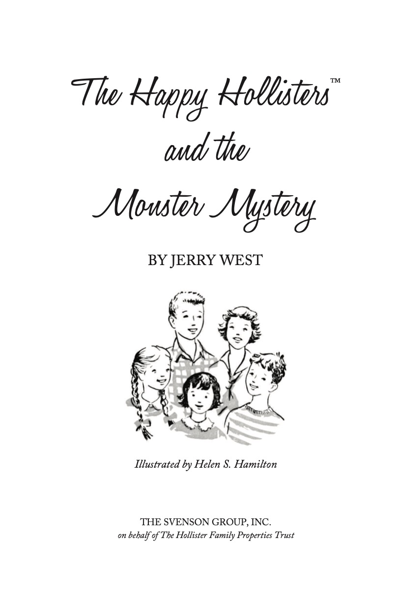The Happy Hollisters and the Monster Mystery book cover