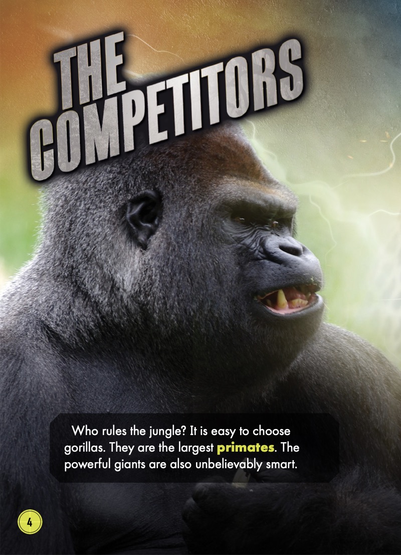 Animal Battles: Gorilla vs. Leopard — page 1