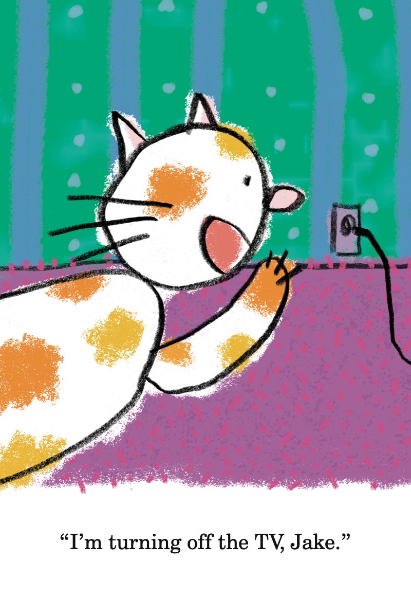 No More TV, Sleepy Cat — page 1