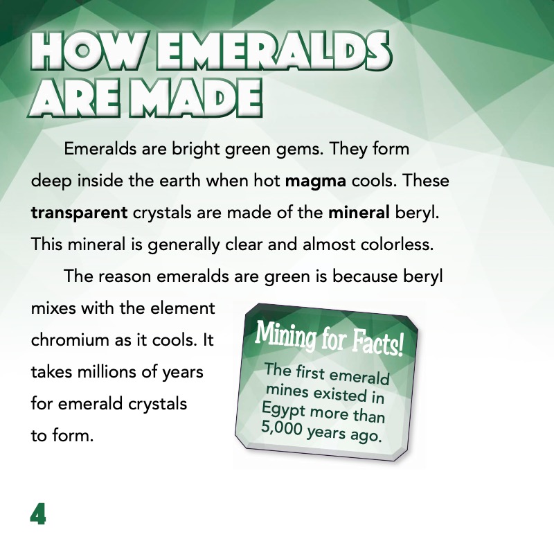 The Glittering World of Gems: Incredible Emeralds — page 1