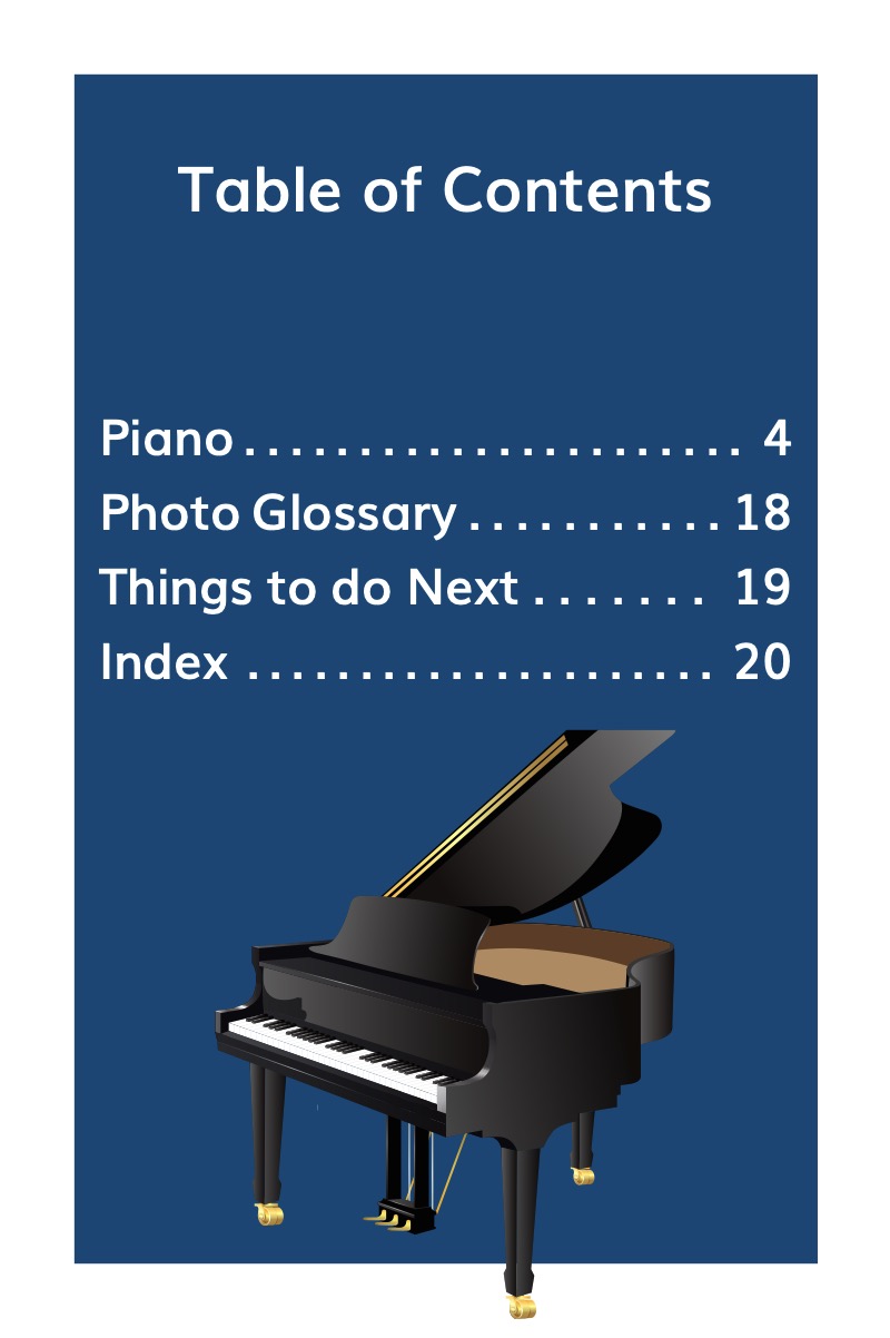 Discover Musical Instruments: Piano book cover