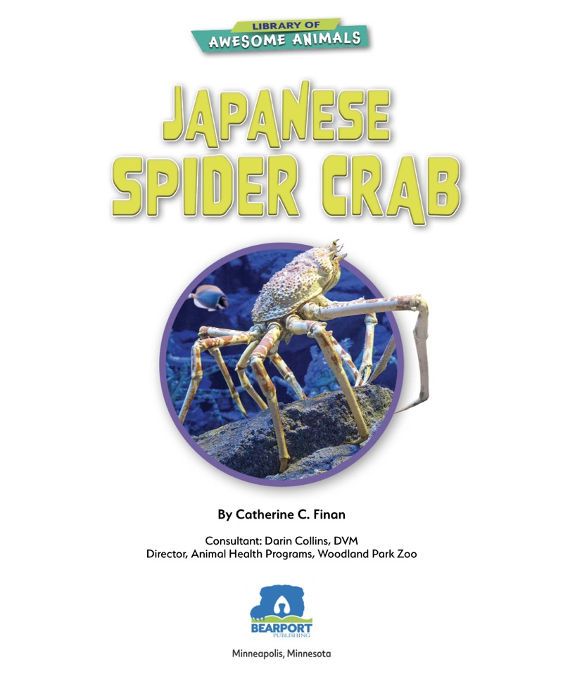 Awesome Animals: Japanese Spider Crab book cover