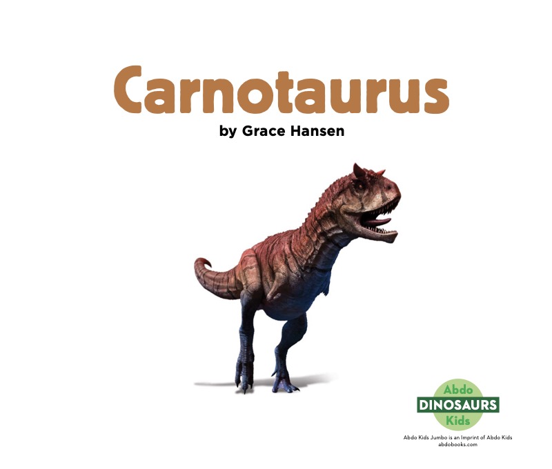 Dinosaurs: Carnotaurus book cover