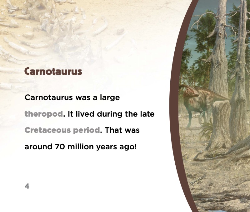 Dinosaurs: Carnotaurus — page 1