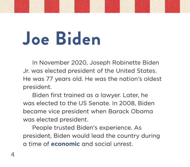 The United States Presidents: Joe Biden — page 1