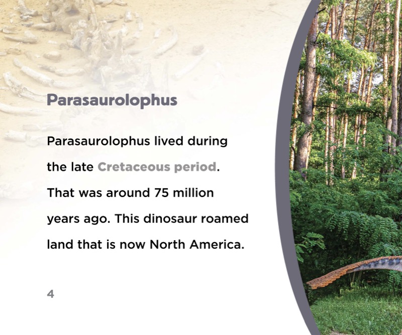 Dinosaurs: Parasaurolophus — page 1