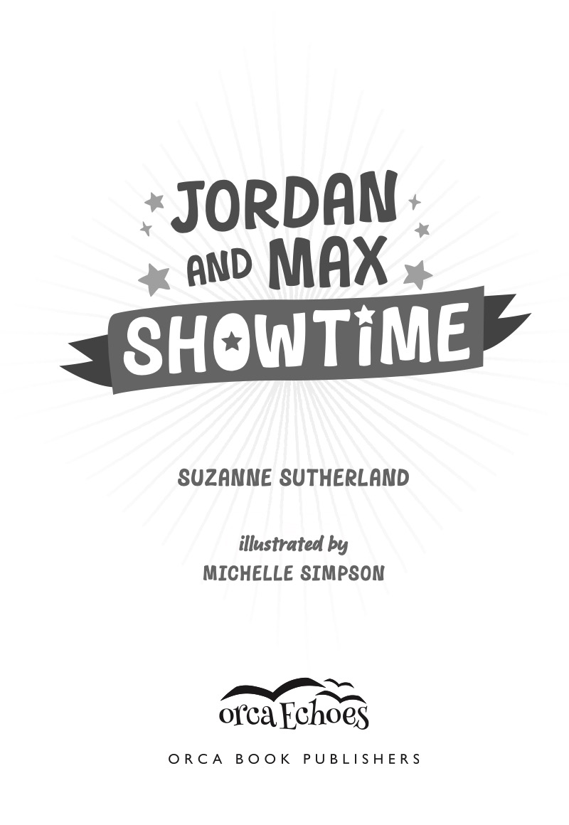 Jordan and Max, Showtime book cover