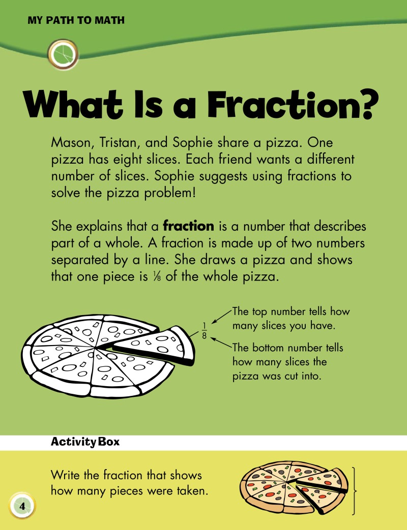 Comparing Fractions — page 1