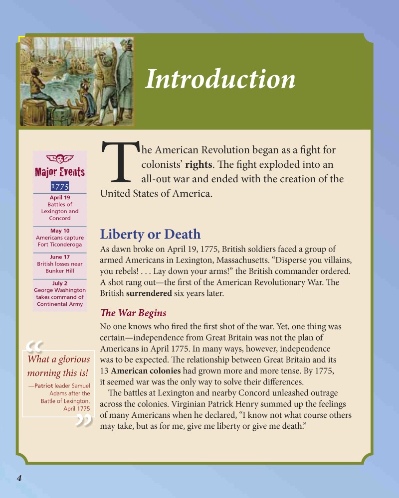 The Causes of the American Revolution — page 1