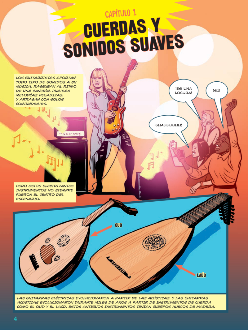 Invenciones Increíbles: La Guitarra Eléctrica: Una Historia Gráfica — page 1