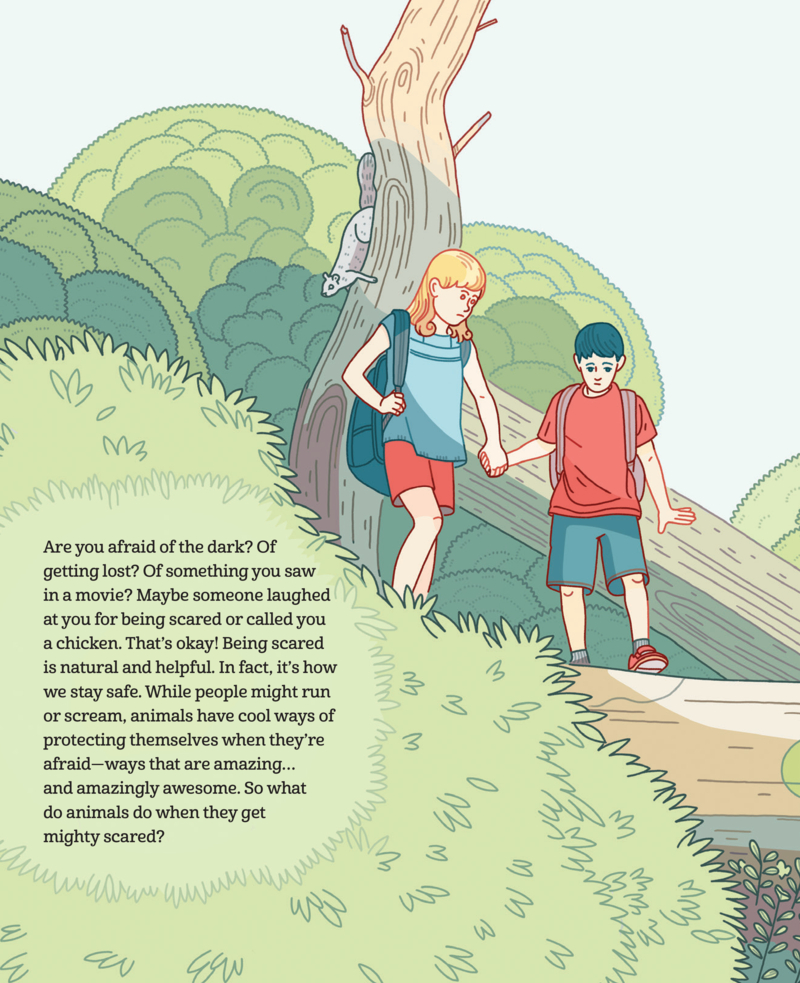 Mighty Scared: The Amazing Ways Animals Defend Themselves — page 1