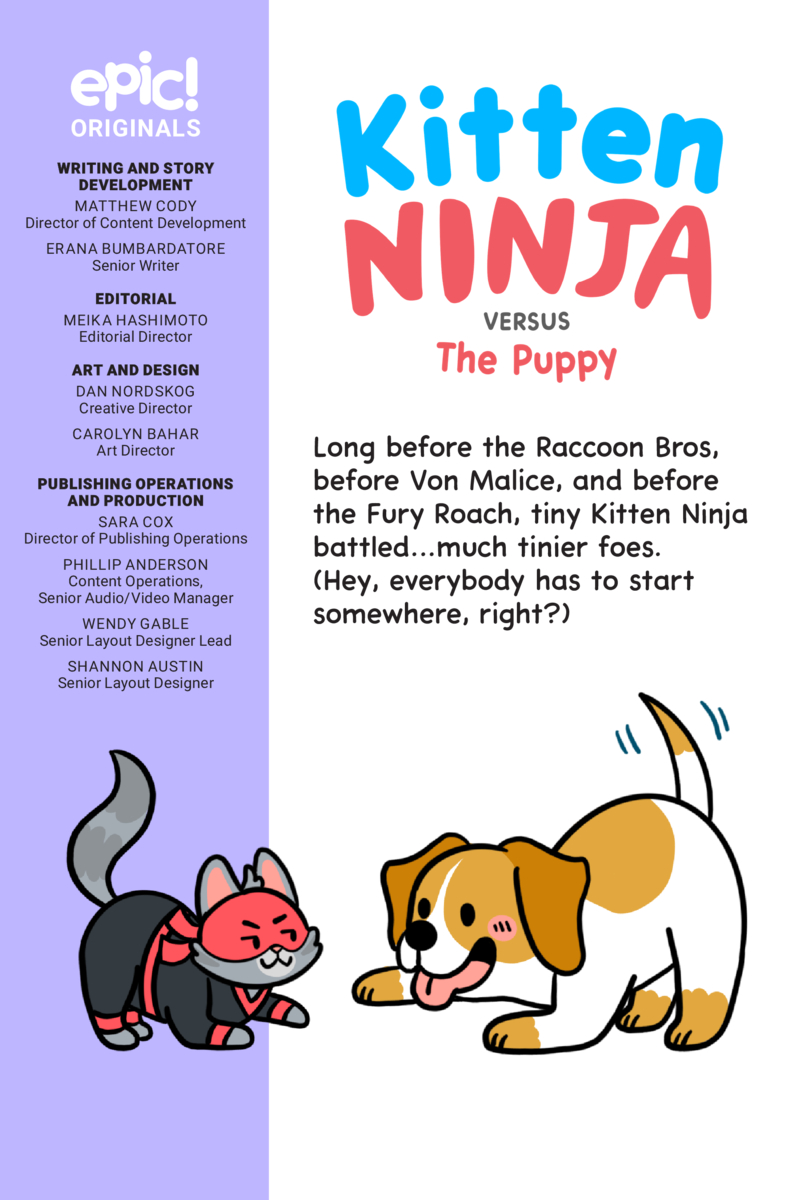 Kitten Ninja Versus the Puppy — page 1
