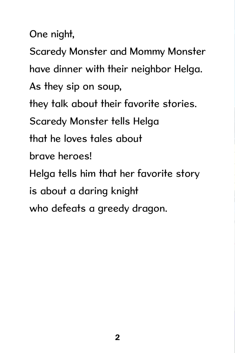 Scaredy Monster Level 3: Scaredy Monster, the True Knight — page 1
