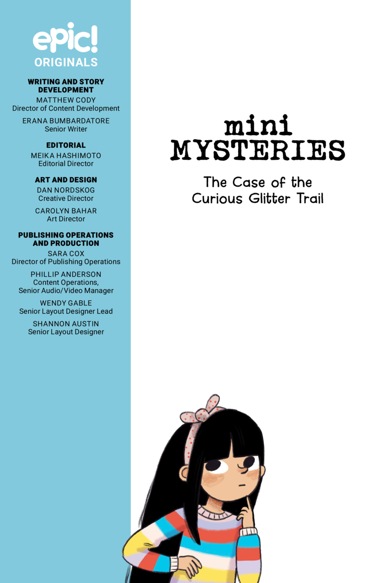 Mini Mysteries: The Case of the Curious Glitter Trail — page 1