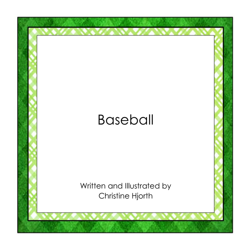 Baseball book cover