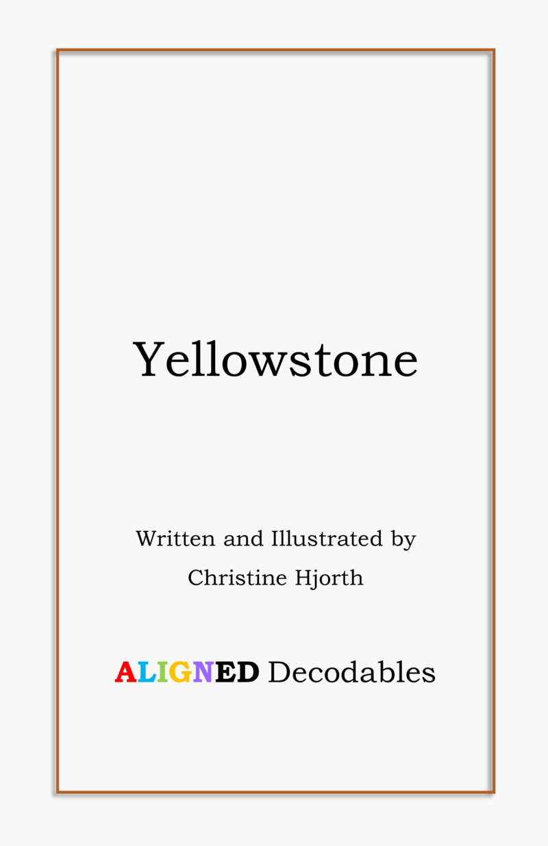 Yellowstone book cover