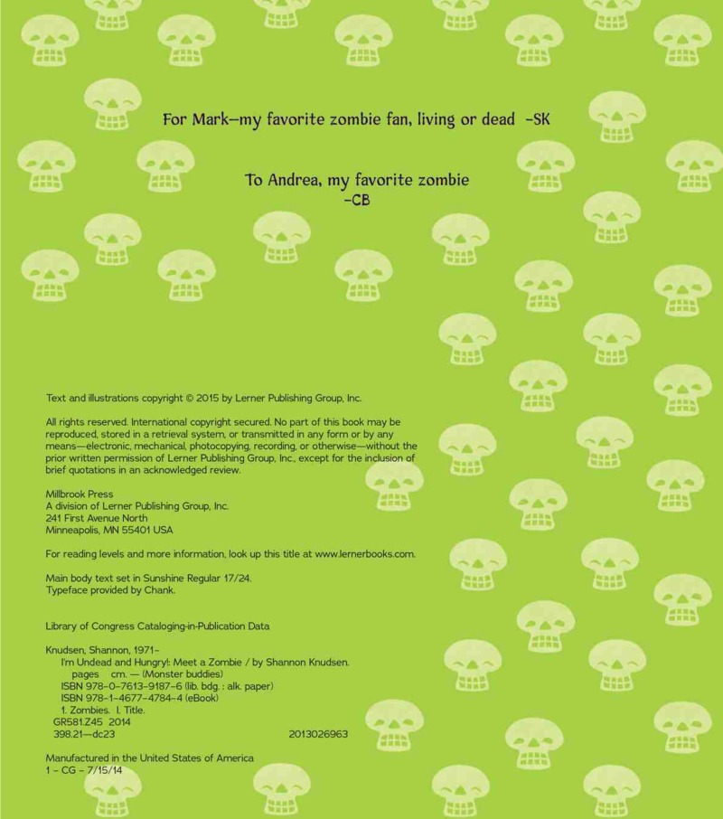 I'm Undead and Hungry!: Meet a Zombie — page 1