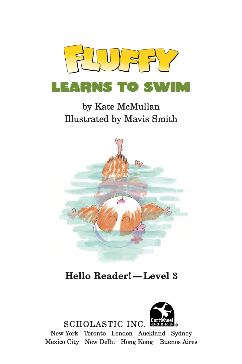 Fluffy Learns to Swim book cover