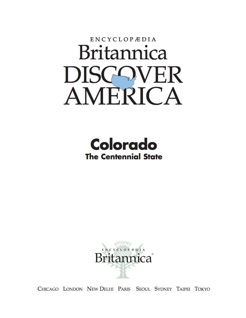 Colorado: The Centennial State book cover