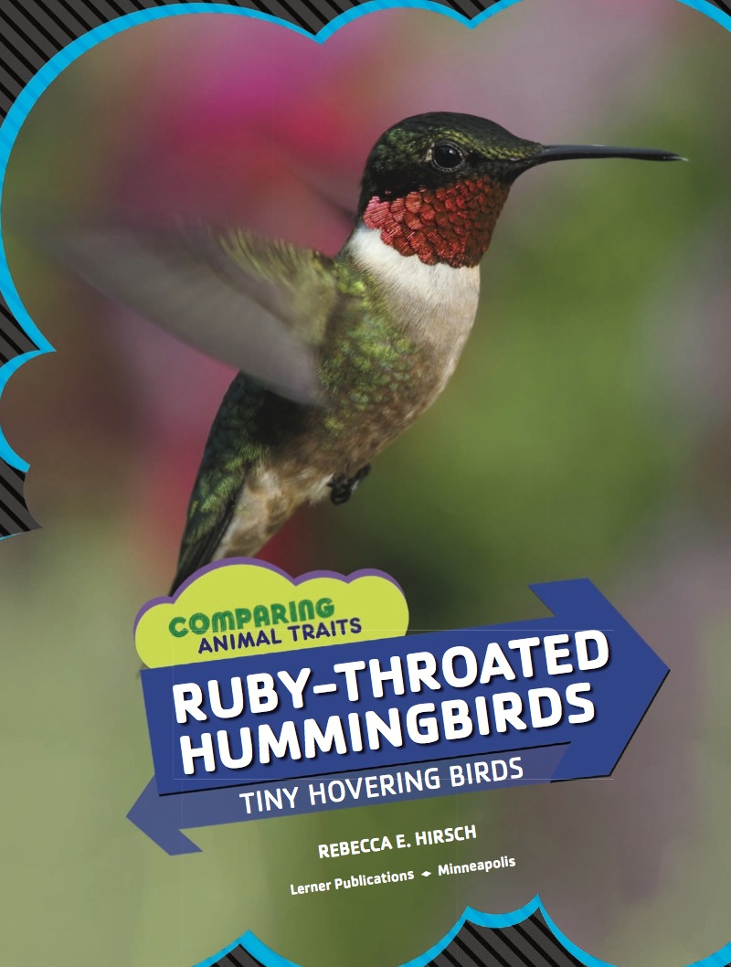 Ruby-Throated Hummingbirds: Tiny Hovering Birds book cover