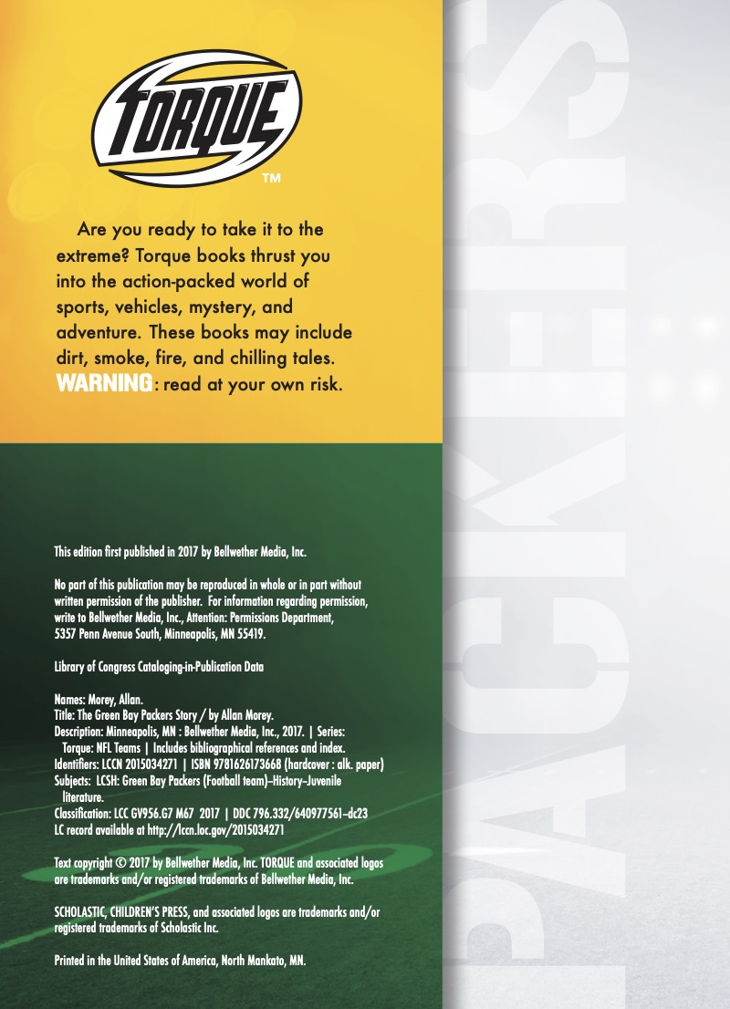 The Green Bay Packers Story — page 1